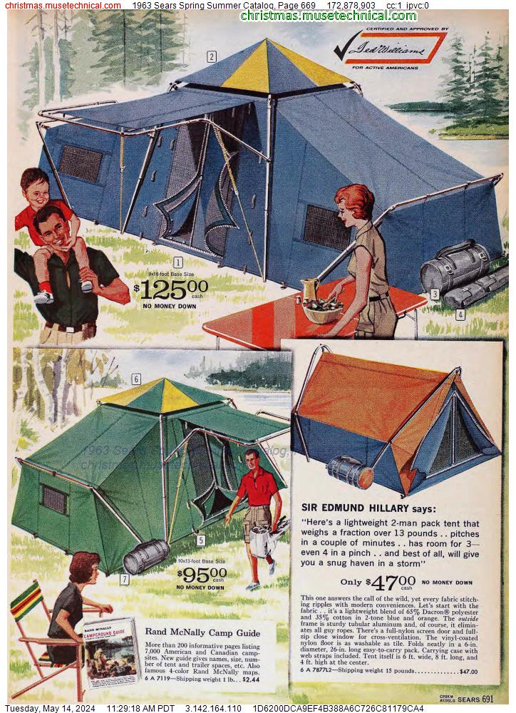 1963 Sears Spring Summer Catalog, Page 669