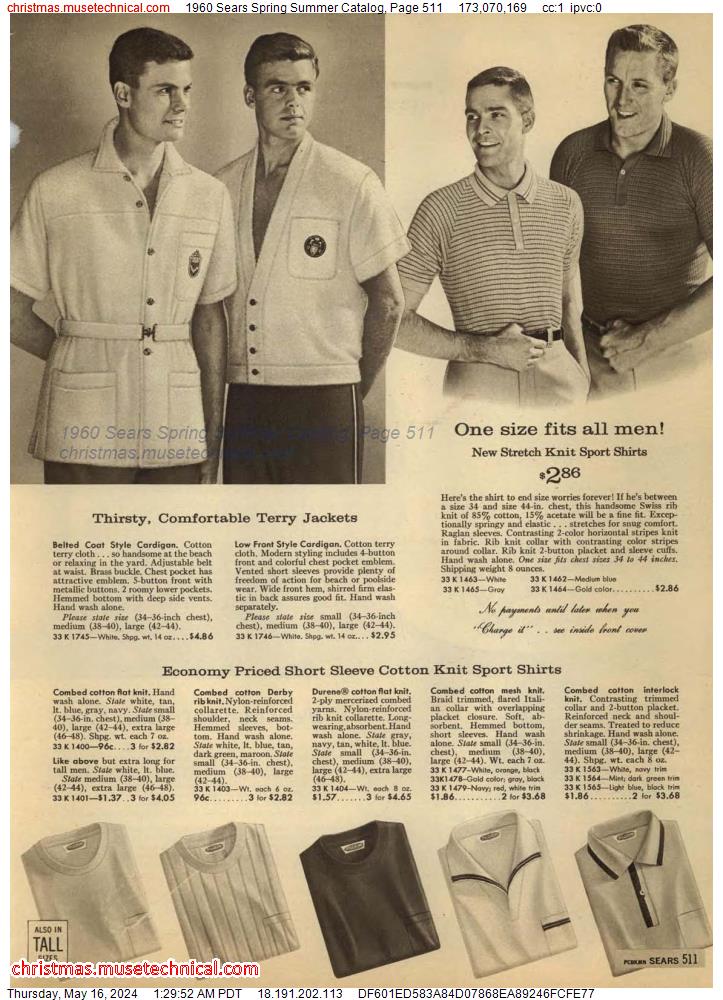 1960 Sears Spring Summer Catalog, Page 511