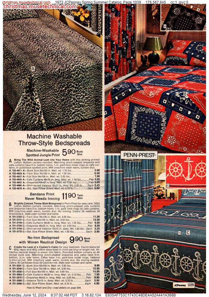 1973 JCPenney Spring Summer Catalog, Page 1039