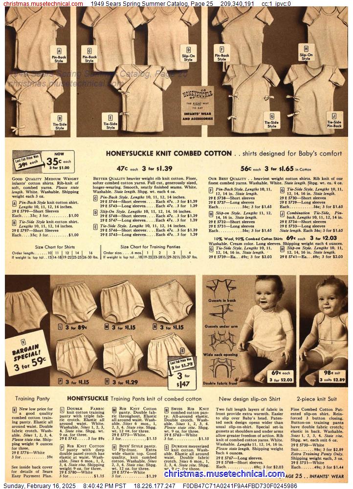 1949 Sears Spring Summer Catalog, Page 25