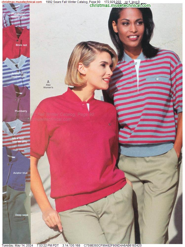 1992 Sears Fall Winter Catalog, Page 90