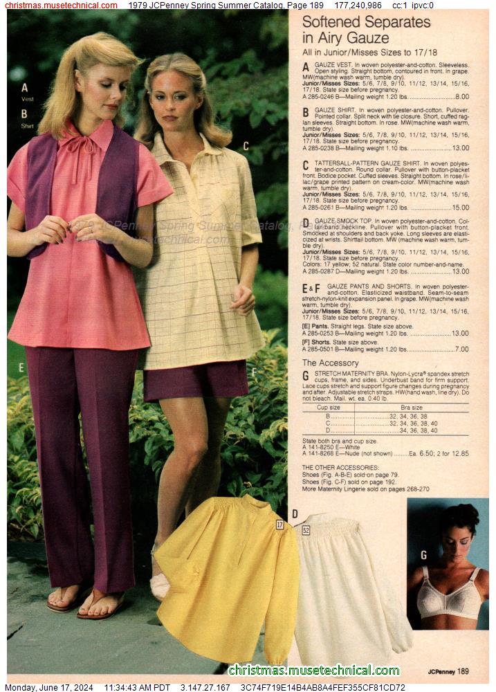 1979 JCPenney Spring Summer Catalog, Page 189