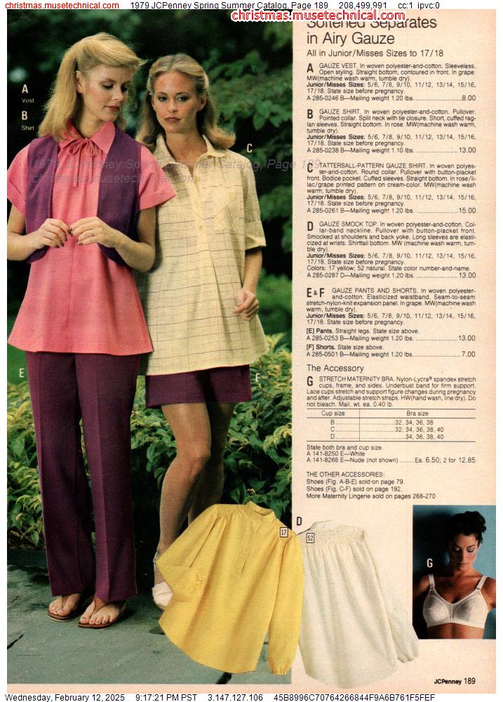 1979 JCPenney Spring Summer Catalog, Page 189