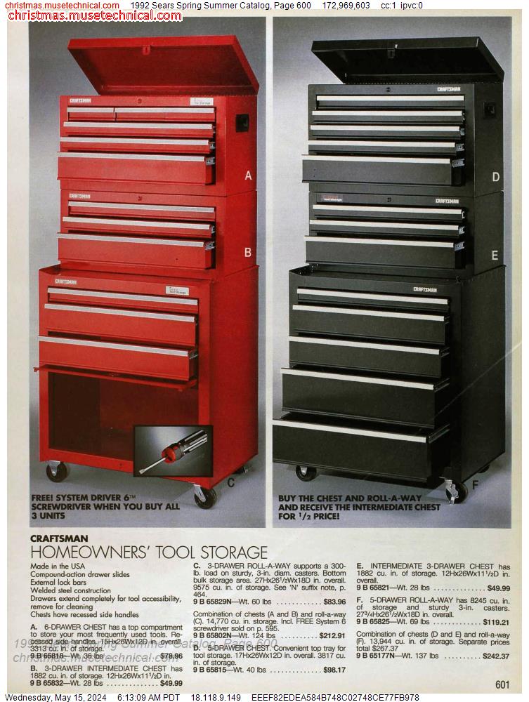 1992 Sears Spring Summer Catalog, Page 600