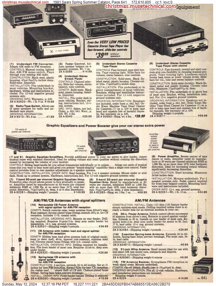 1981 Sears Spring Summer Catalog, Page 641