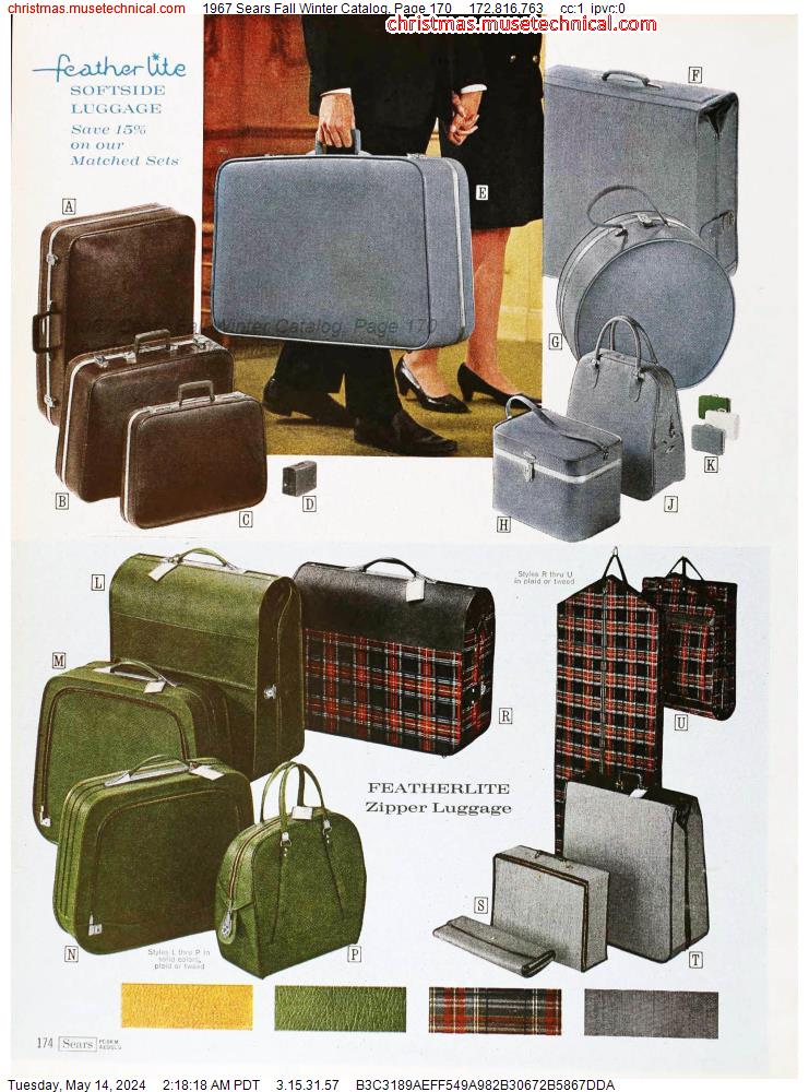 1967 Sears Fall Winter Catalog, Page 170
