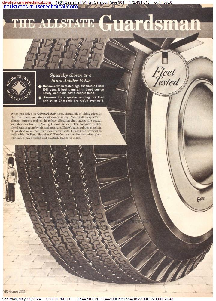 1961 Sears Fall Winter Catalog, Page 904