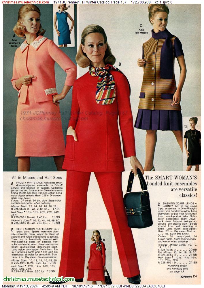 1971 JCPenney Fall Winter Catalog, Page 157