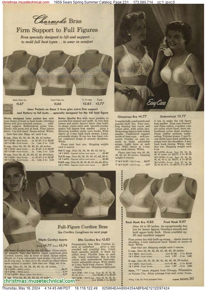 1959 Sears Spring Summer Catalog, Page 231
