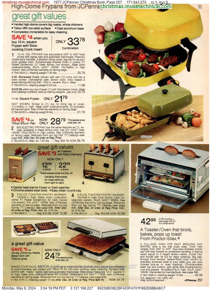1977 JCPenney Christmas Book, Page 257