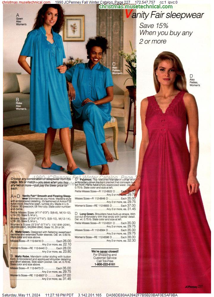 1990 JCPenney Fall Winter Catalog, Page 227