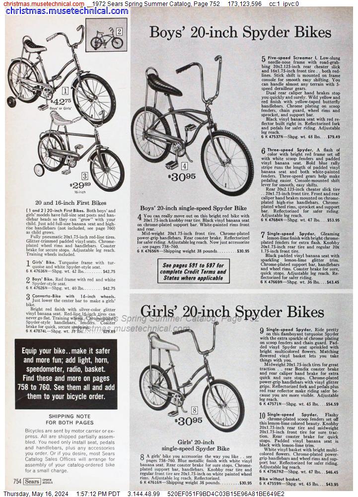 1972 Sears Spring Summer Catalog, Page 752