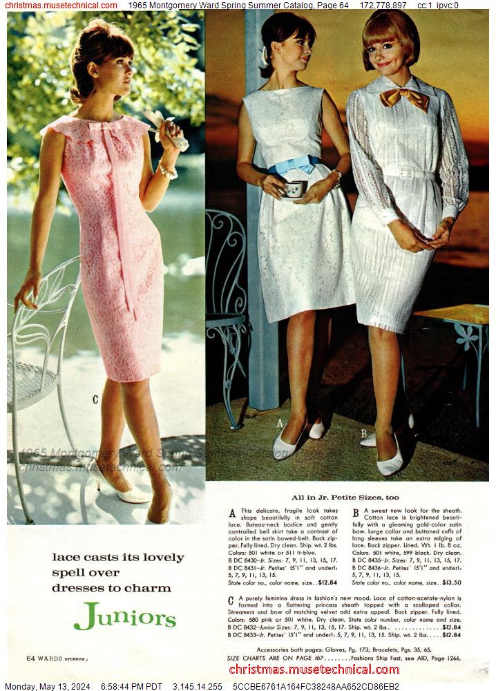 1965 Montgomery Ward Spring Summer Catalog, Page 64