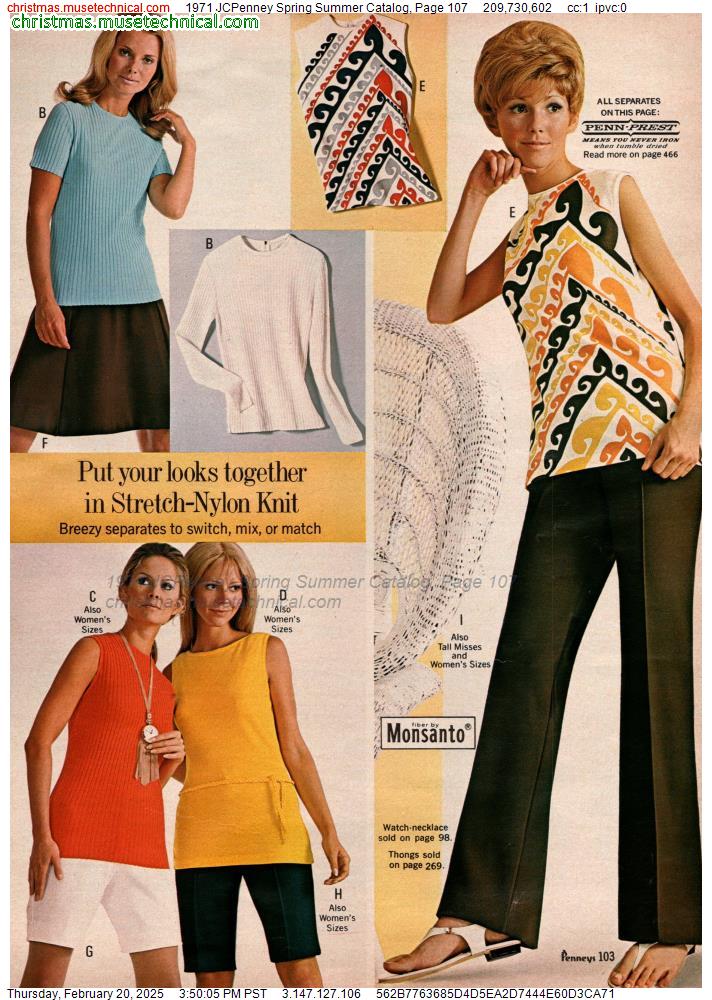 1971 JCPenney Spring Summer Catalog, Page 107