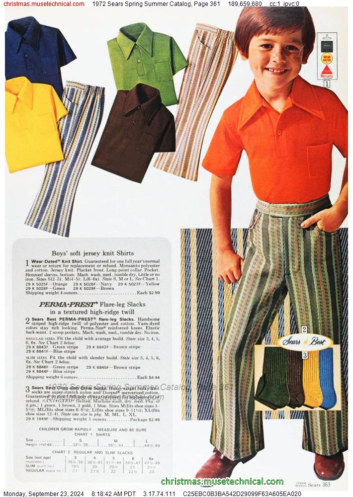 1972 Sears Spring Summer Catalog, Page 361