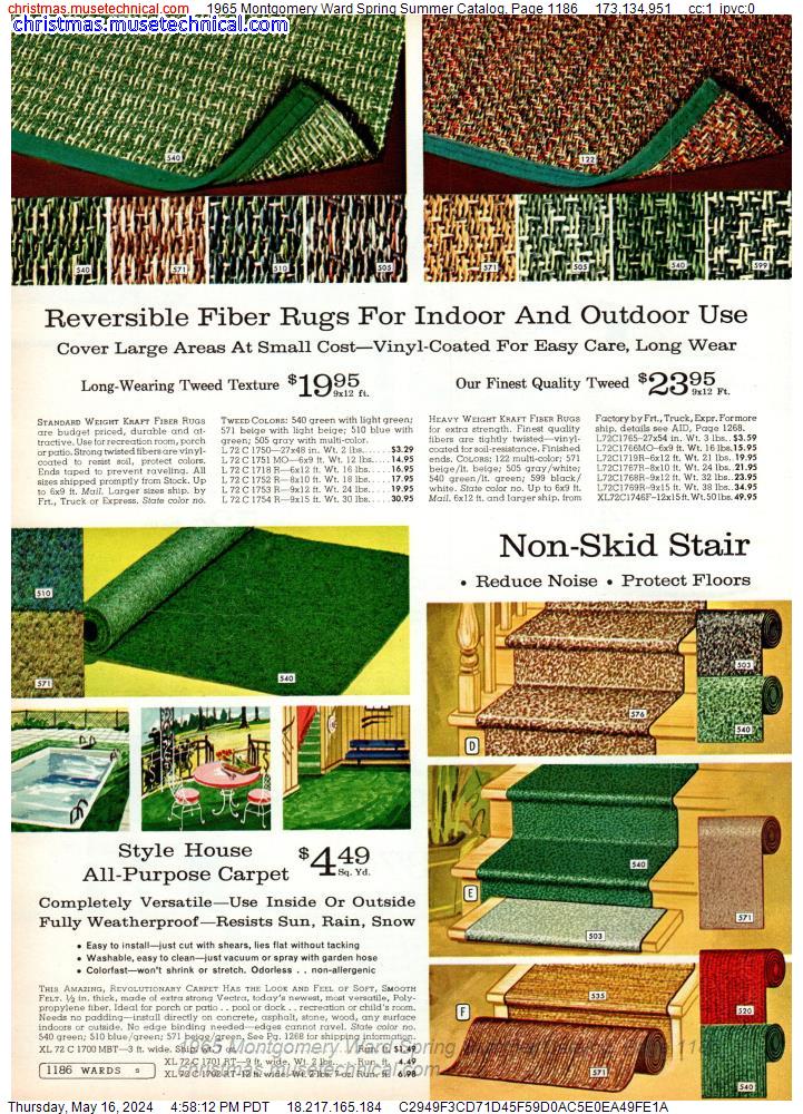 1965 Montgomery Ward Spring Summer Catalog, Page 1186