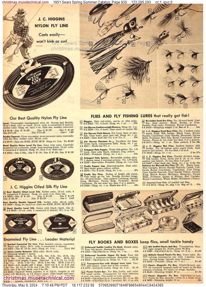 1951 Sears Spring Summer Catalog, Page 935
