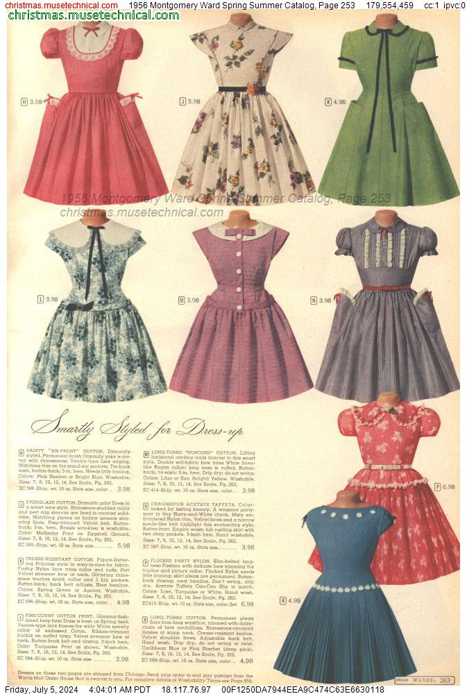 1956 Montgomery Ward Spring Summer Catalog, Page 253