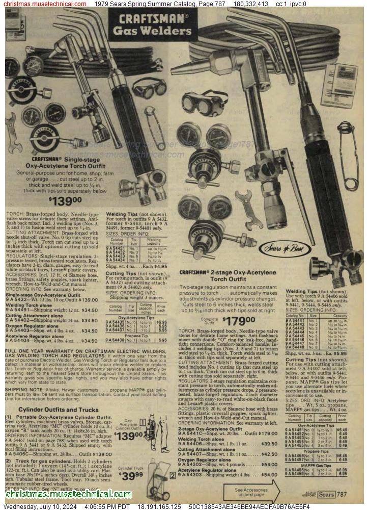 1979 Sears Spring Summer Catalog, Page 787