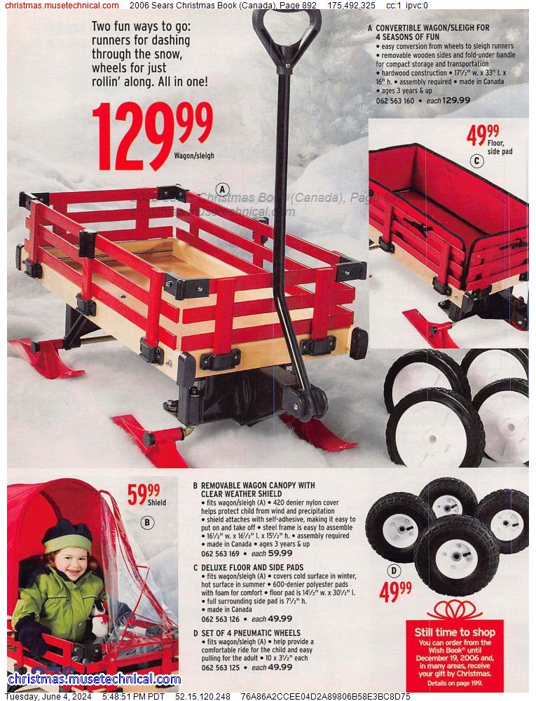 2006 Sears Christmas Book (Canada), Page 892