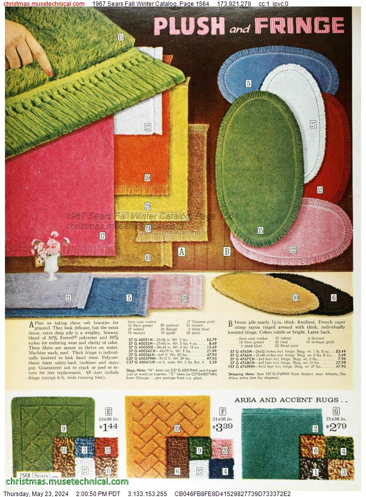 1967 Sears Fall Winter Catalog, Page 1564