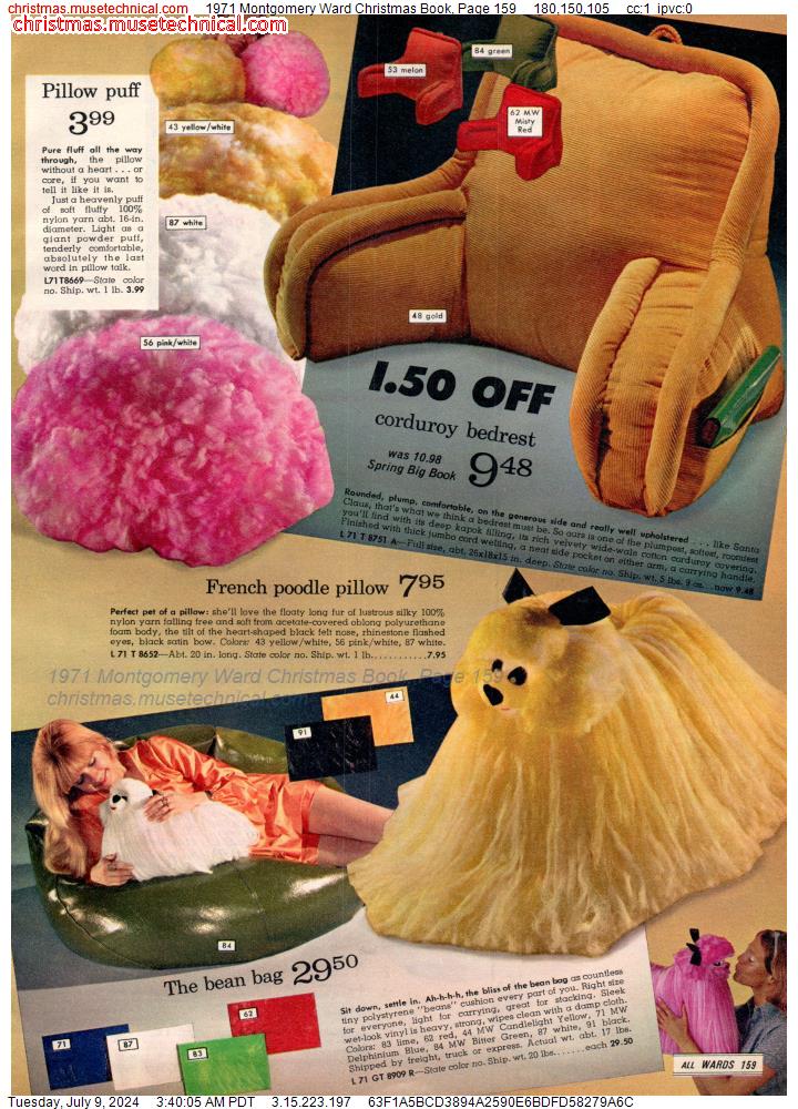 1971 Montgomery Ward Christmas Book, Page 159