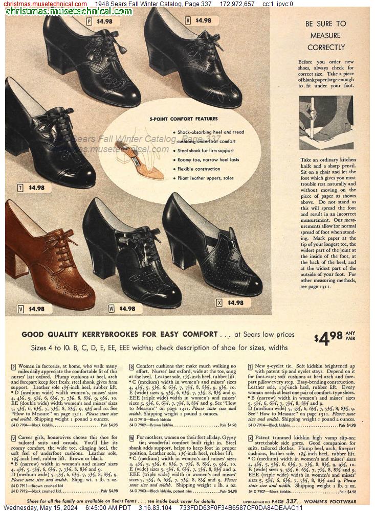 1948 Sears Fall Winter Catalog, Page 337