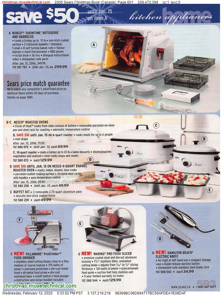 2005 Sears Christmas Book (Canada), Page 601