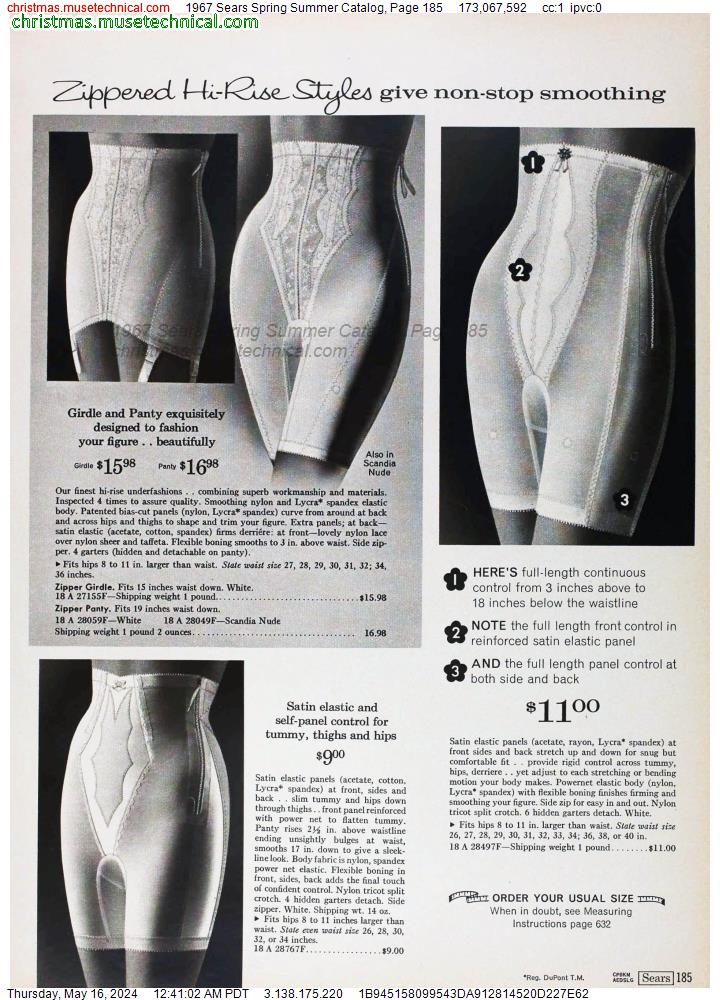 1967 Sears Spring Summer Catalog, Page 185