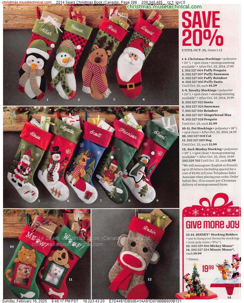 2014 Sears Christmas Book (Canada), Page 286