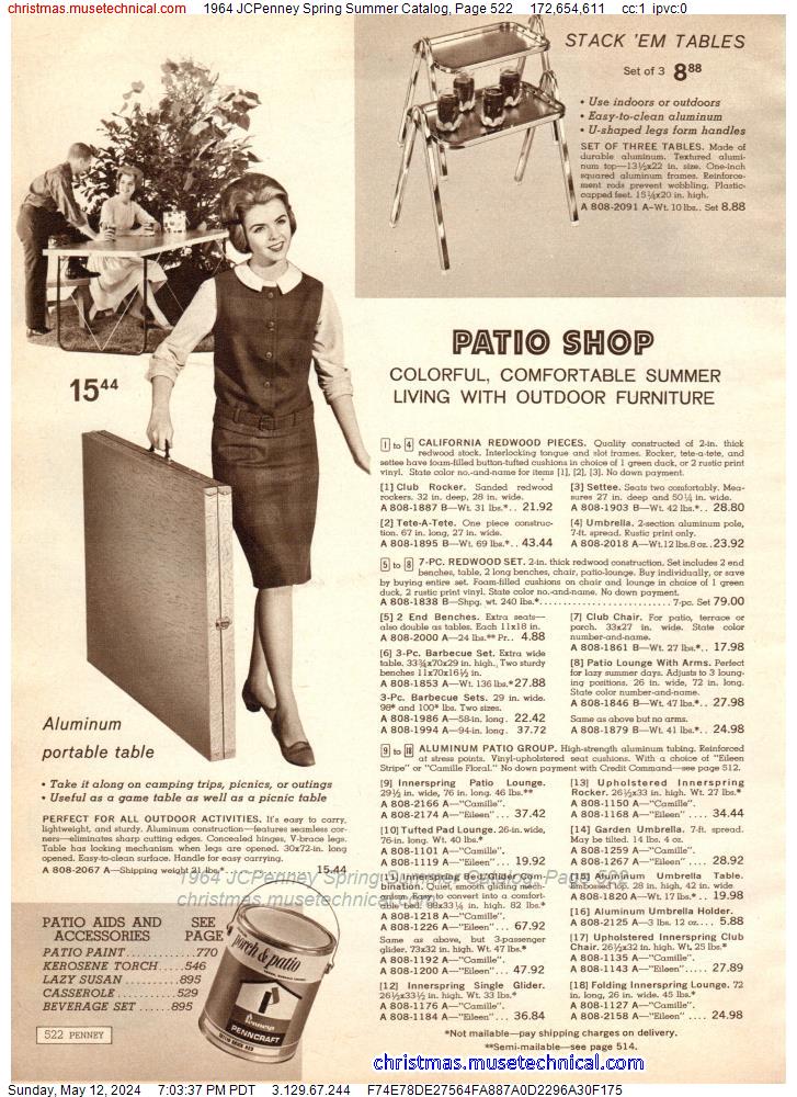 1964 JCPenney Spring Summer Catalog, Page 522