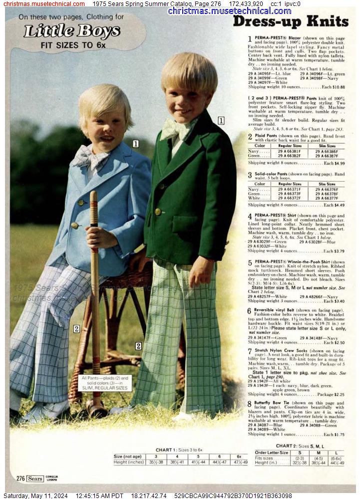 1975 Sears Spring Summer Catalog, Page 276