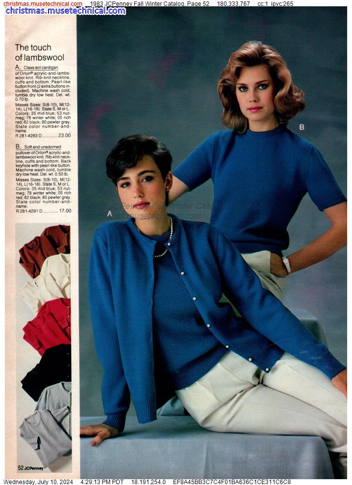 1983 JCPenney Fall Winter Catalog, Page 52