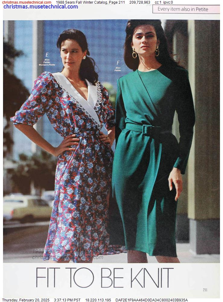 1988 Sears Fall Winter Catalog, Page 211