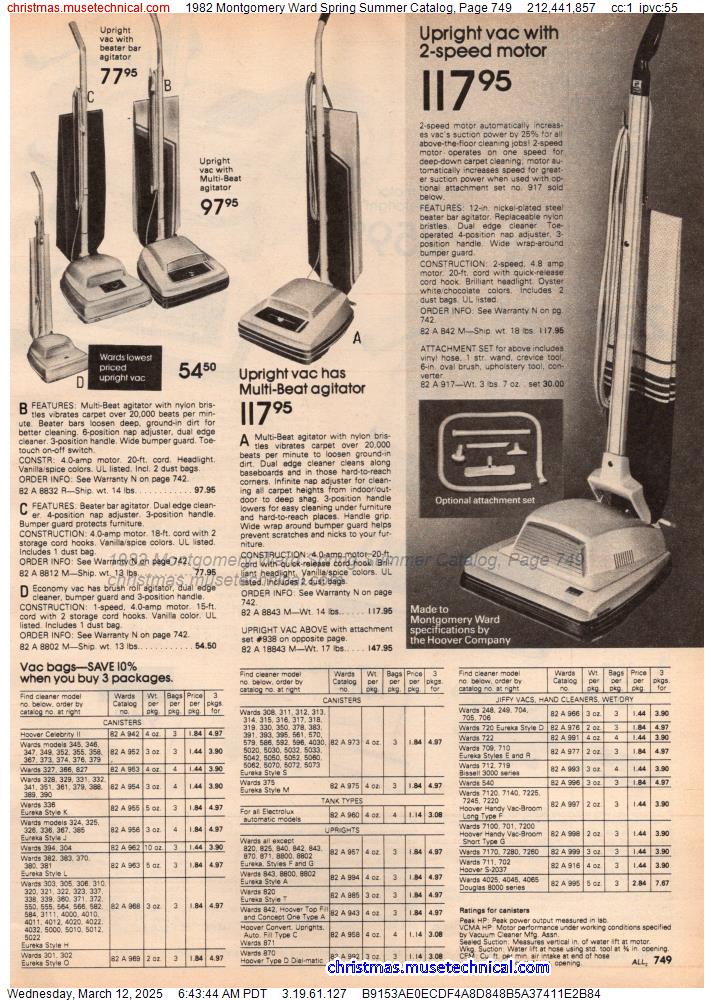 1982 Montgomery Ward Spring Summer Catalog, Page 749