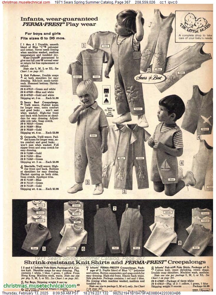 1971 Sears Spring Summer Catalog, Page 367