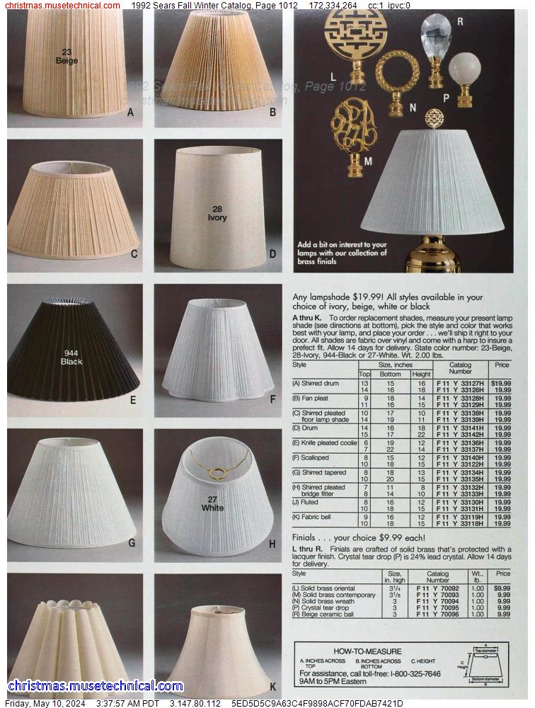 1992 Sears Fall Winter Catalog, Page 1012