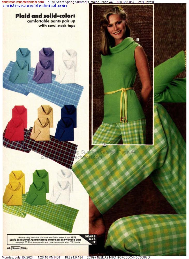 1978 Sears Spring Summer Catalog, Page 44