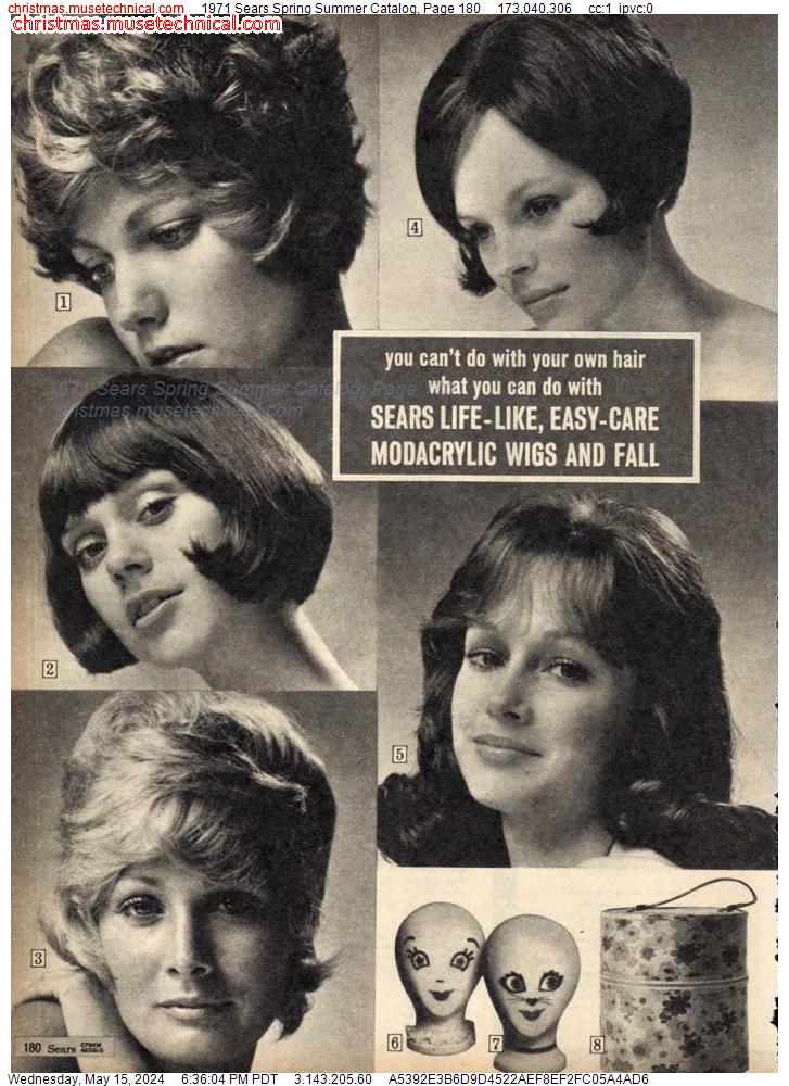 1971 Sears Spring Summer Catalog, Page 180