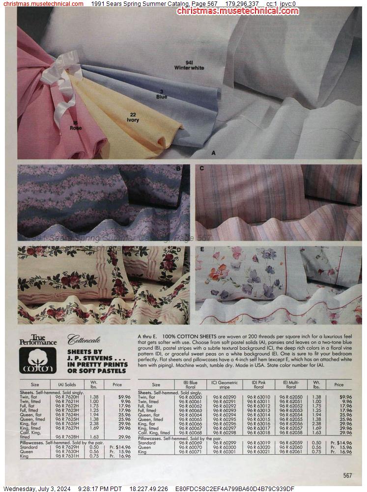 1991 Sears Spring Summer Catalog, Page 567