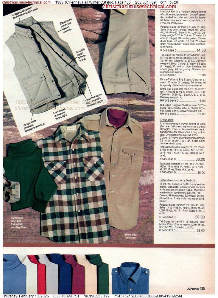 1983 JCPenney Fall Winter Catalog, Page 435