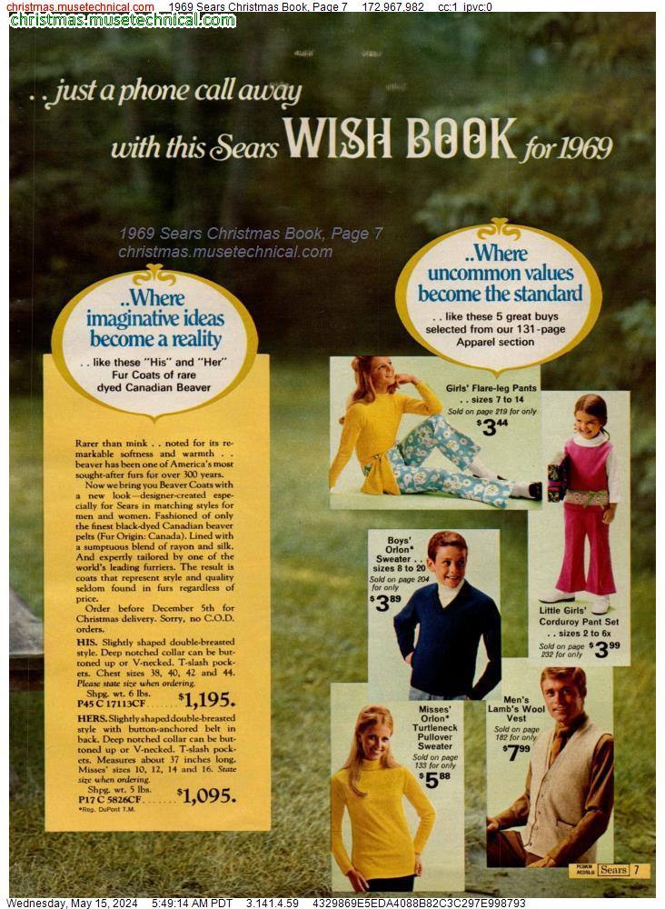 1969 Sears Christmas Book, Page 7