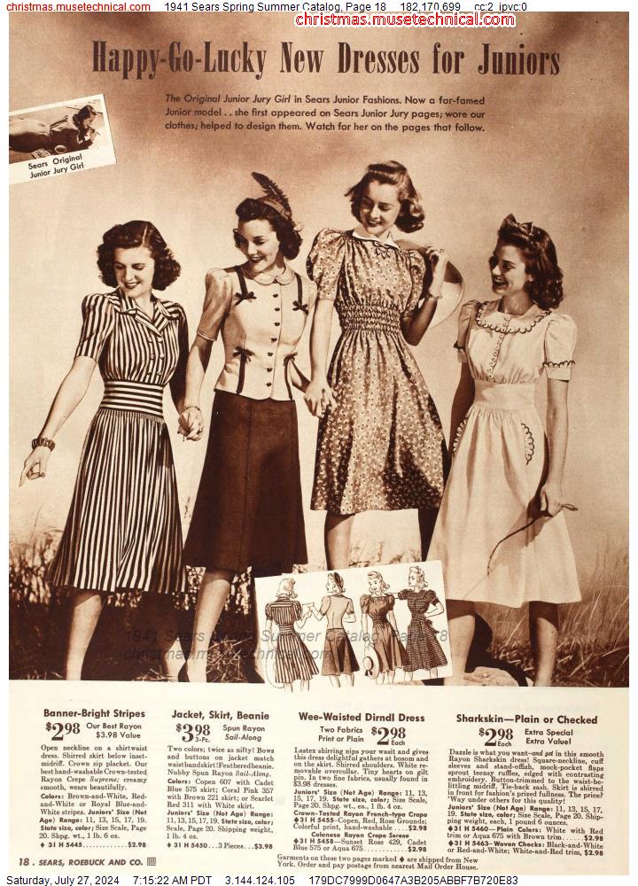 1941 Sears Spring Summer Catalog, Page 18