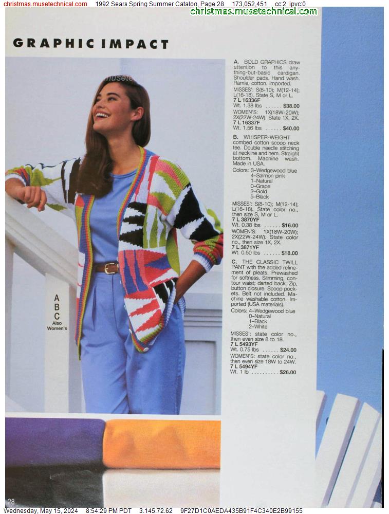 1992 Sears Spring Summer Catalog, Page 28