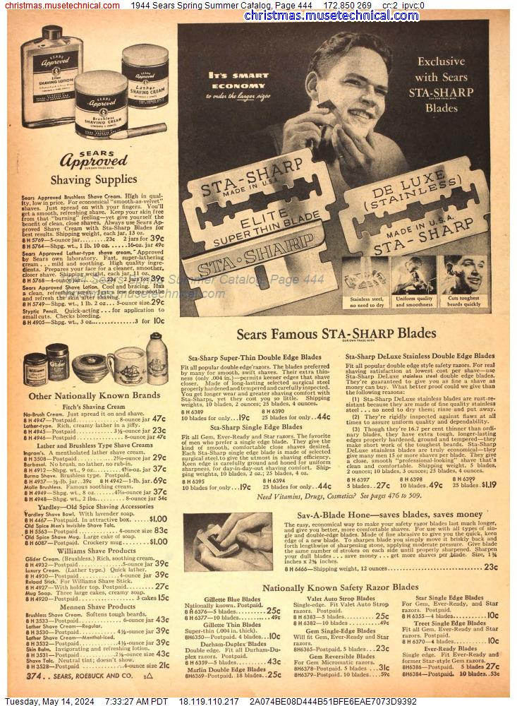 1944 Sears Spring Summer Catalog, Page 444