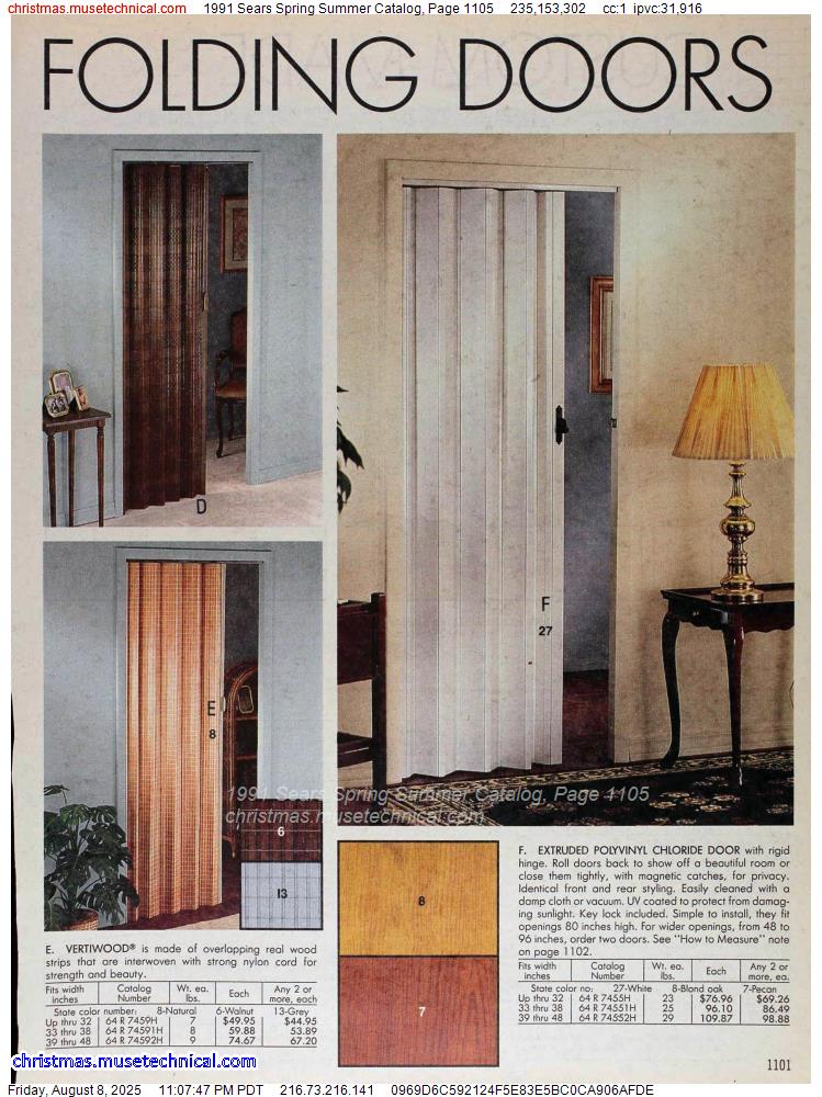 1991 Sears Spring Summer Catalog, Page 1105