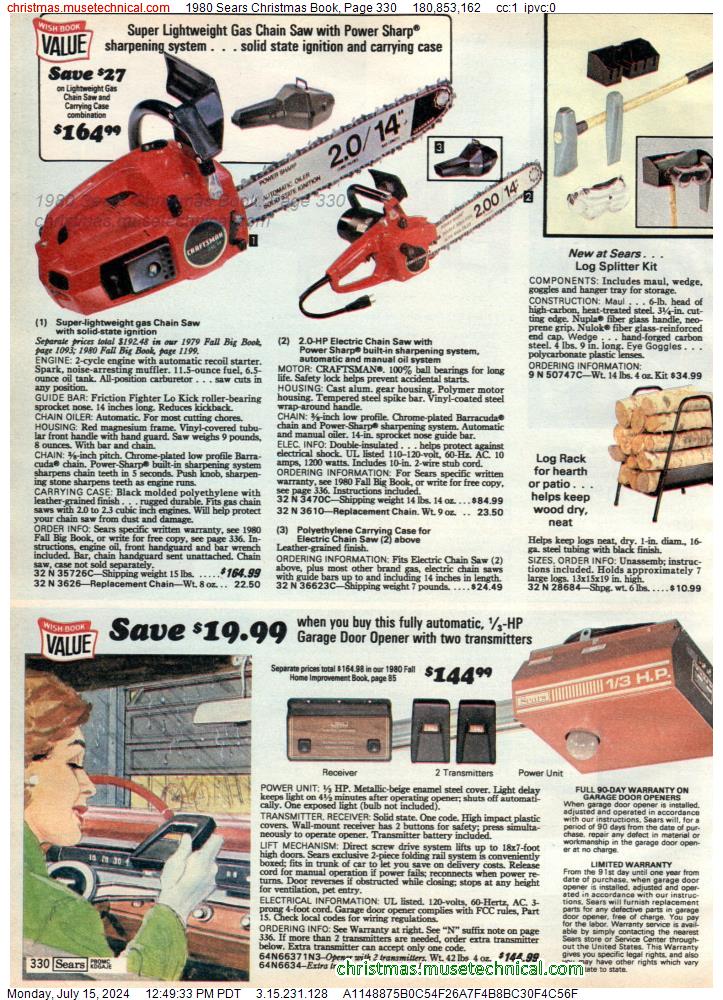 1980 Sears Christmas Book, Page 330