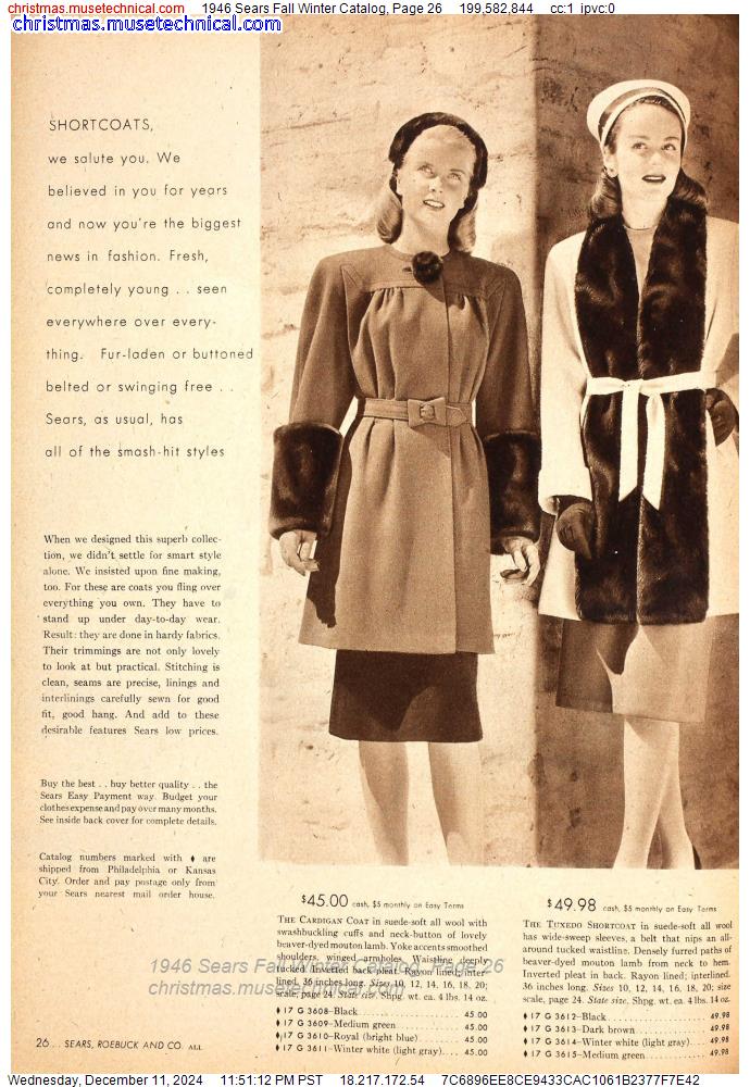 1946 Sears Fall Winter Catalog, Page 26