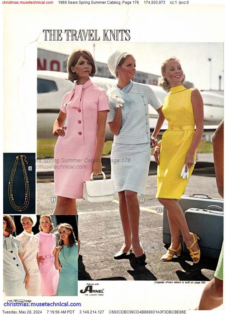 1969 Sears Spring Summer Catalog, Page 176