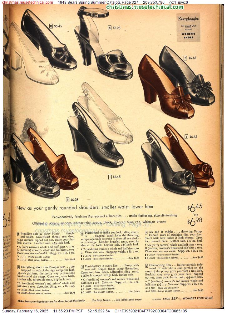 1948 Sears Spring Summer Catalog, Page 327